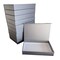 10 Boxes - Magnetic Gift Boxes - Pewter - 10-3/4" x 7-1/8" x 1-5/8"